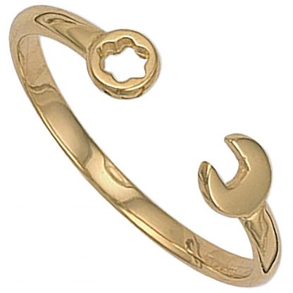 9ct Yellow Gold Baby Spanner Bangle